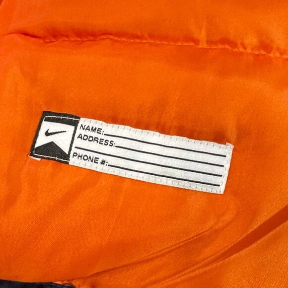 NIKE Youth Reversible Puffer Vest & Jacket Combo Lot Orange Blue Plaid w/ Skull - Picture 4 of 16